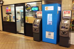 A bitcoin ATM at the Clark Street subway station on June 13, 2022, in Brooklyn, New York