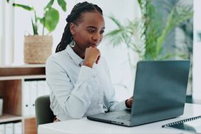 Worker with computer