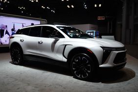 A 2024 Chevrolet Blazer electric vehicle (EV) during the 2024 New York International Auto Show (NYIAS) in New York, on March 28, 2024