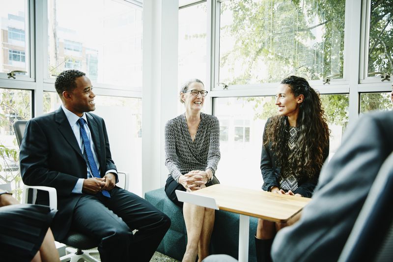 Business people having a meeting in an office