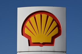 Shell logo in Sherwood Park, Alberta, Canada