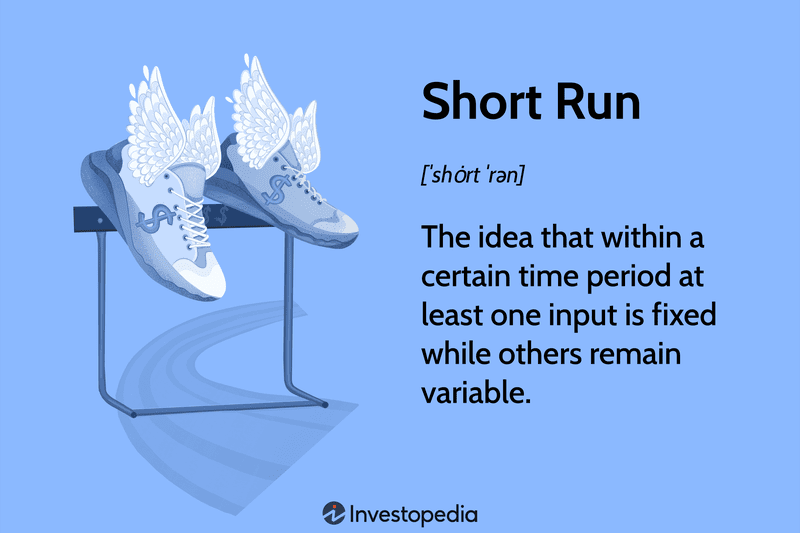 Short Run: The idea that within a certain time period at least one input is fixed while others remain variable.