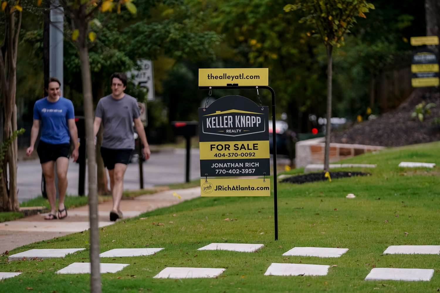A "For Sale" sign in front of a home in Atlanta, Georgia, US, on Wednesday, Sept. 18, 2024.