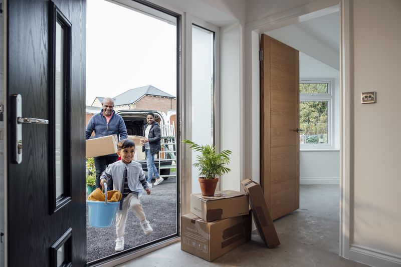 Family moving into new home