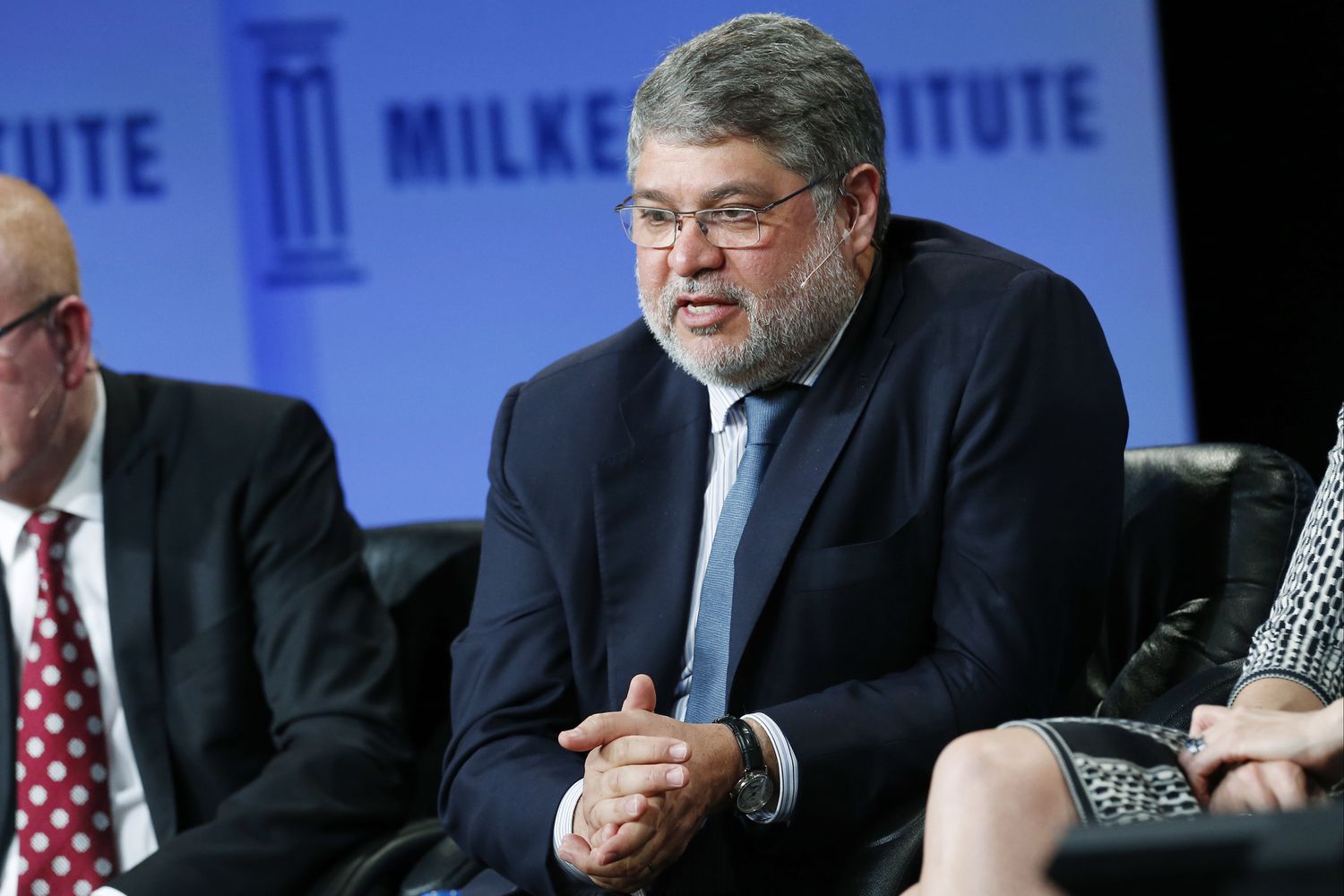 Pablo Legorreta speaks at the annual Milken Institute Global Conference in Beverly Hills, California
