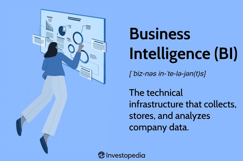 Business Intelligence (BI): The technical infrastructure that collects, stores, and analyzes company data.
