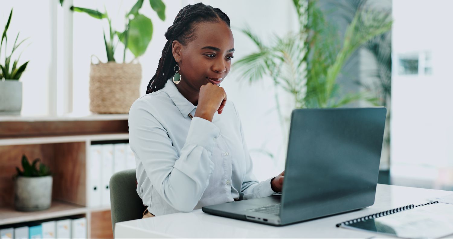 Worker with computer