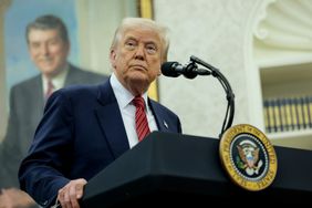 President Donald Trump in the Oval Office at the White House in Washington, D.C. on May 7, 2025