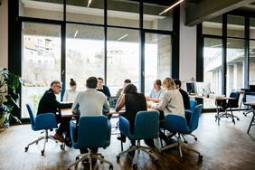 business meeting in a conference room