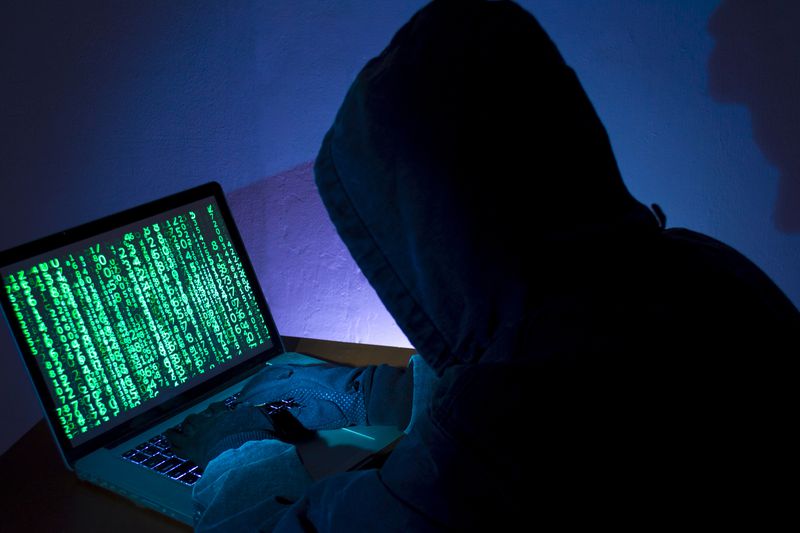 Hacker at work