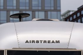An Airstream trailer during a Great American Road Trip Expo hosted by the Department of Transportation (DOT) in Washington, DC, on May 29, 2025