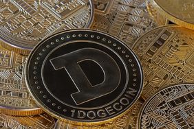 A visual representation of the digital Cryptocurrency, Dogecoin (DOGE)
