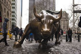 Wall Street Charging Bull Sculpture