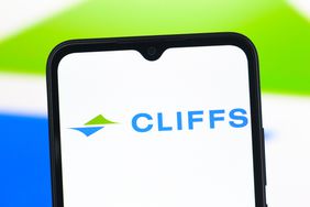 Cleveland-Cliffs logo is seen displayed on a smartphone screen