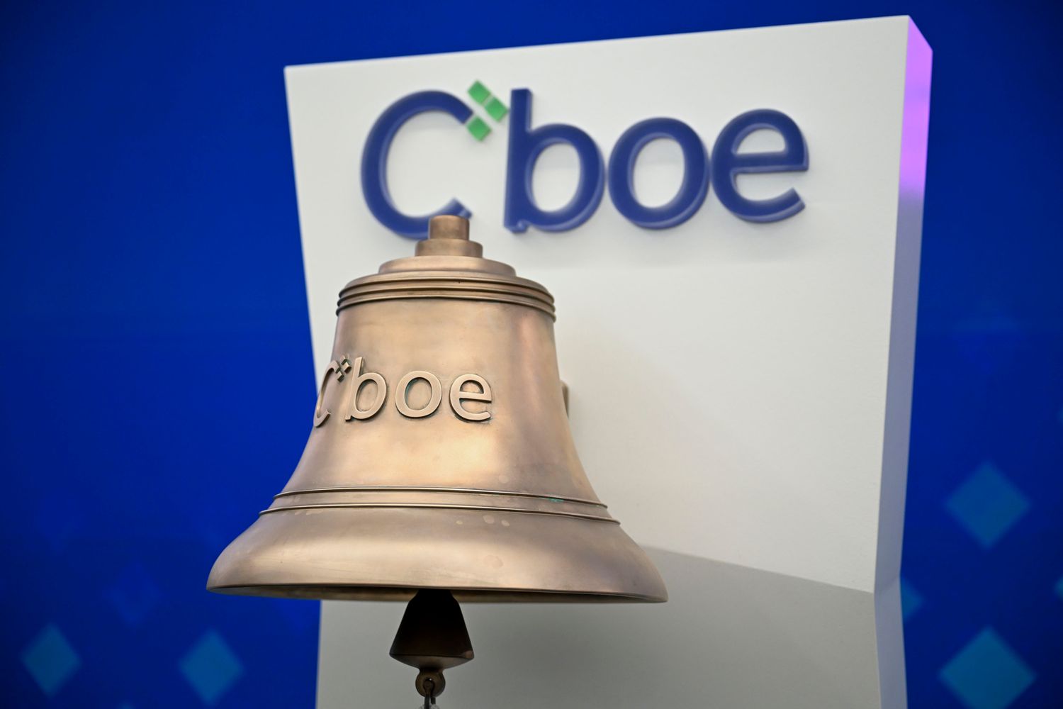 Trading bell at Cboe Global Markets