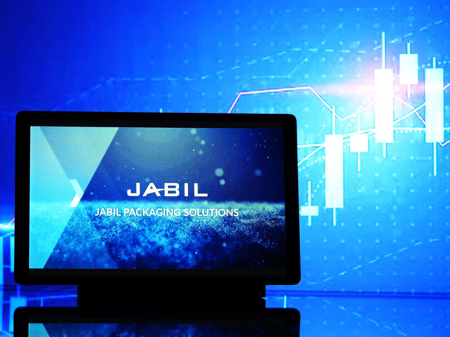 Jabil logo displayed on a tablet
