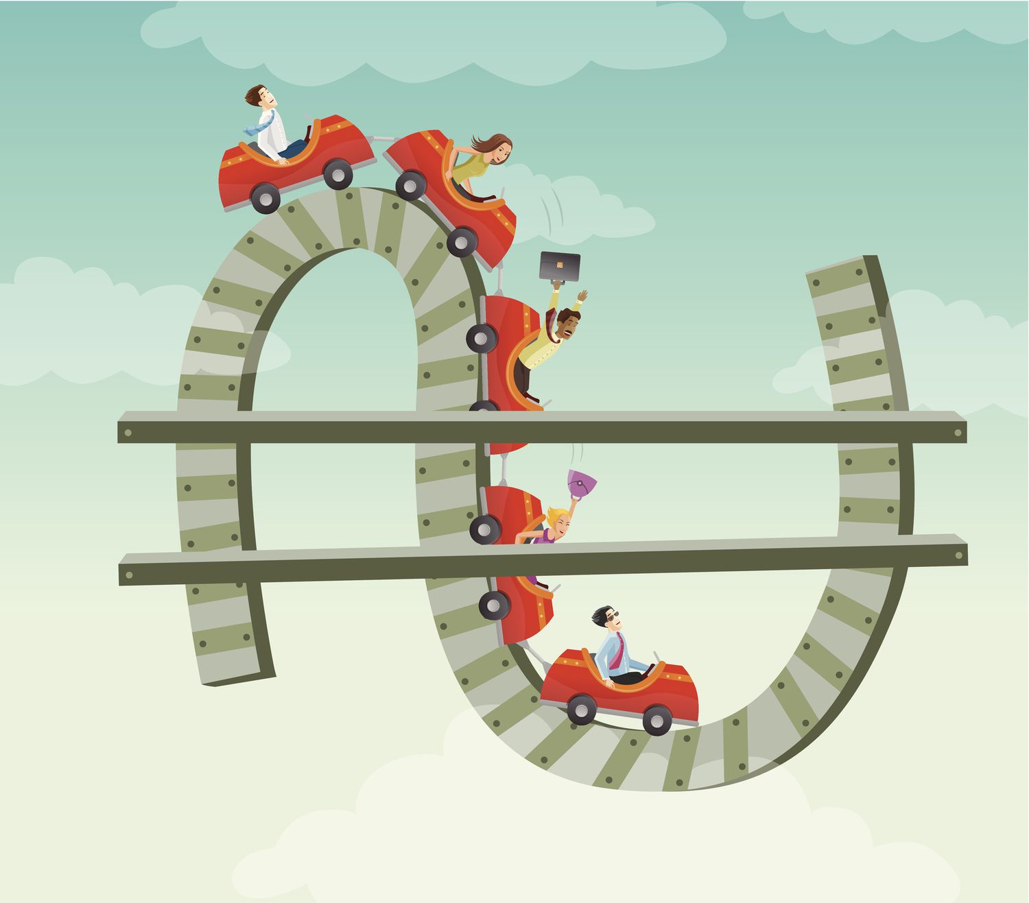 Business cycle rollercoaster