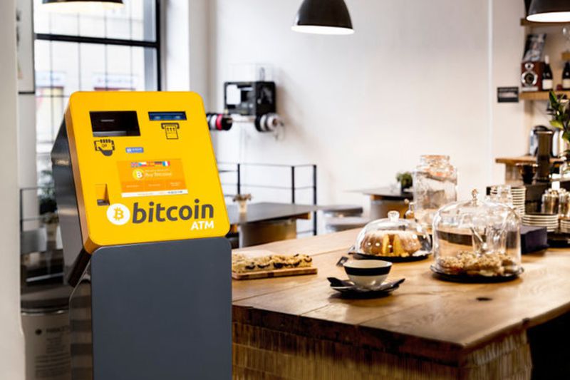 Bitcoin ATM in a cafe