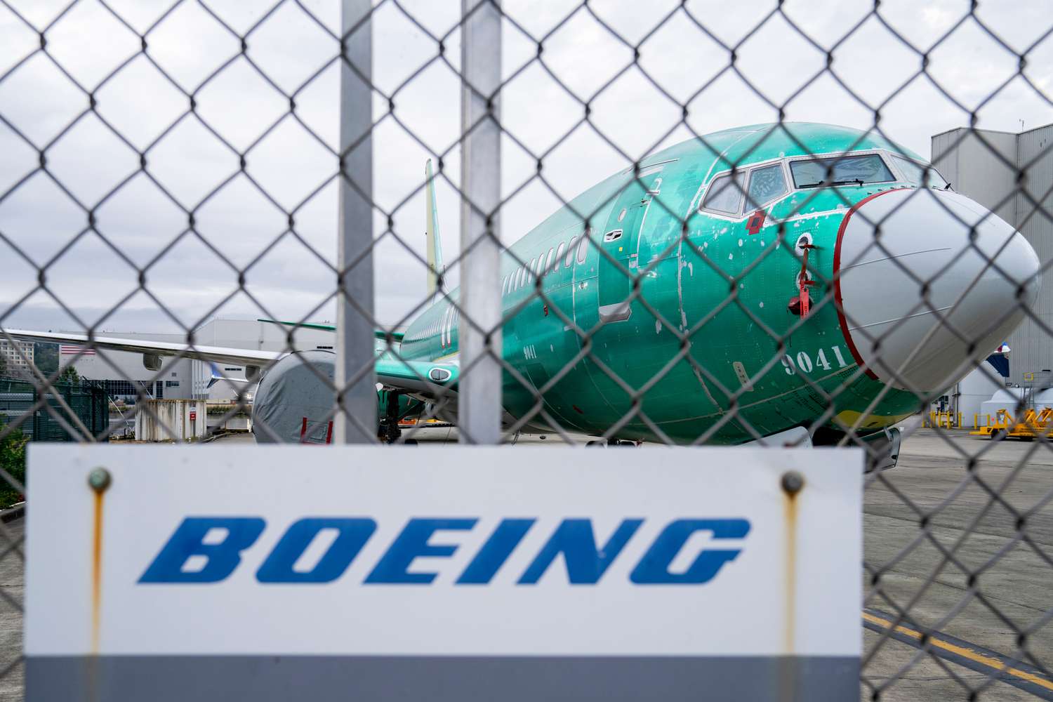 Boeing Co. signage outside the company's manufacturing facility in Renton, Washington, US, on Thursday, Sept. 12, 2024.