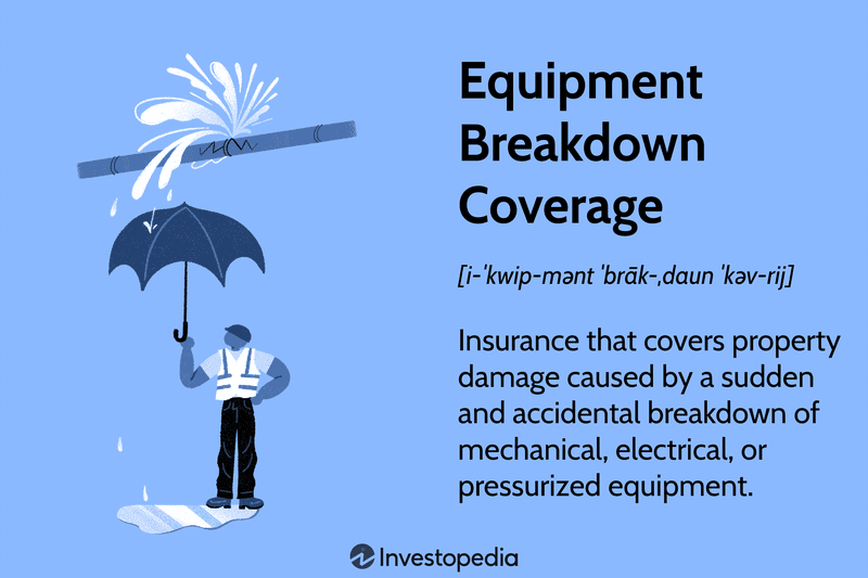Equipment Breakdown Coverage: Insurance that covers property damage caused by a sudden and accidental breakdown of mechanical, electrical, or pressurized equipment.