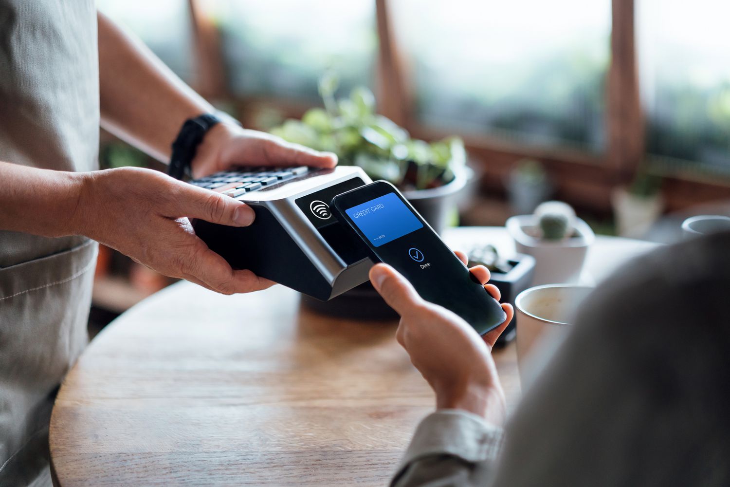 Contactless Mobile Credit Card Transaction
