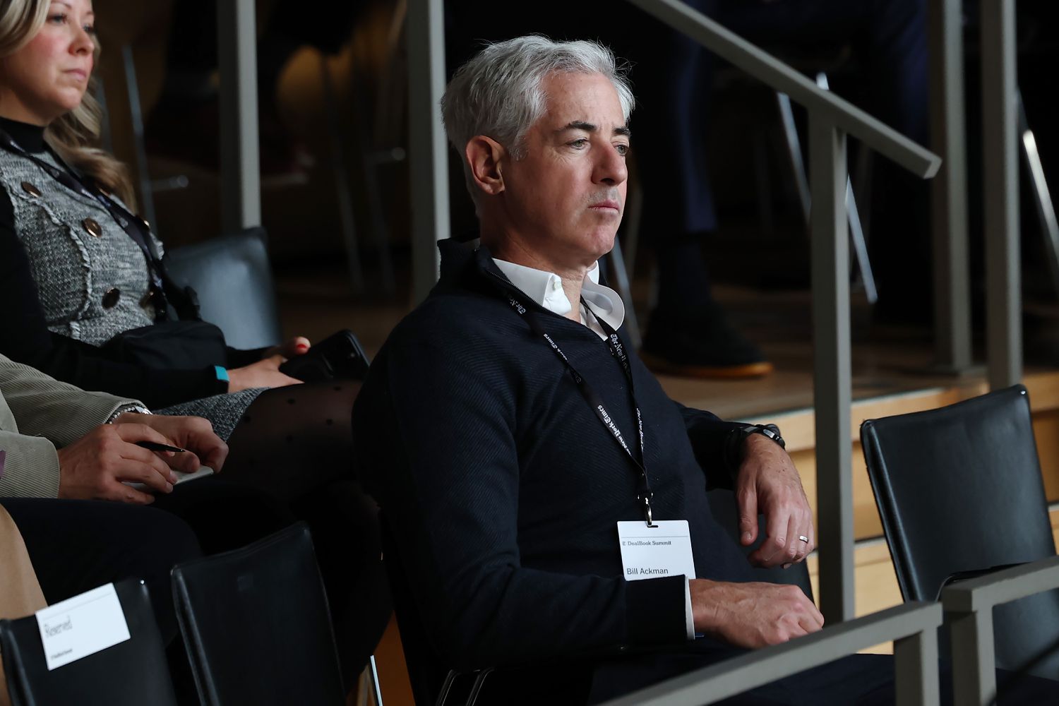 Bill Ackman, CEO and portfolio manager at Pershing Square Capital Management, attends the New York Times annual DealBook summit at Jazz at Lincoln Center on December 04, 2024 in New York City. 
