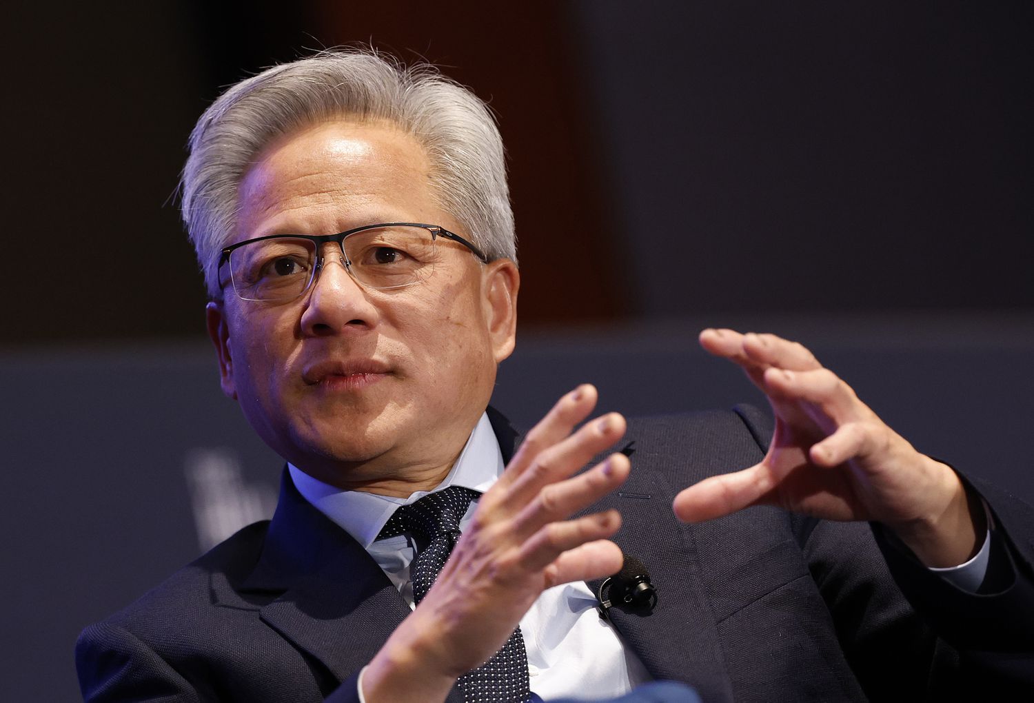 Nvidia CEO Jensen Huang speaks at the Hill and Valley Forum at the U.S. Capitol on April 30, 2025.