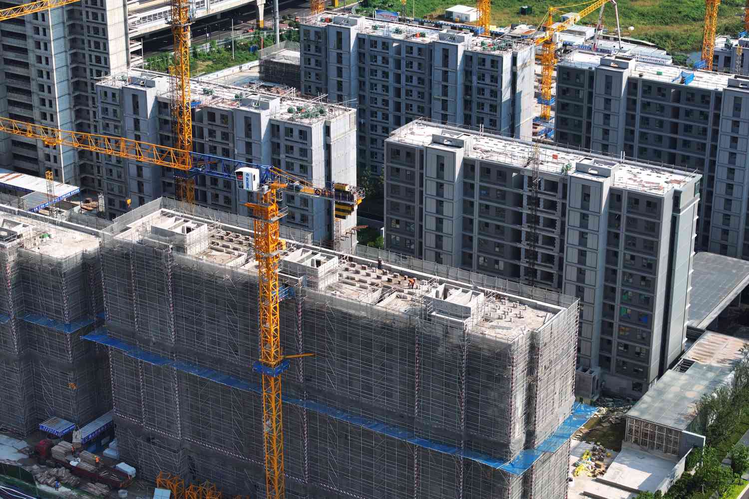 A China Resources property is under construction in Nanjing, Jiangsu province, China,