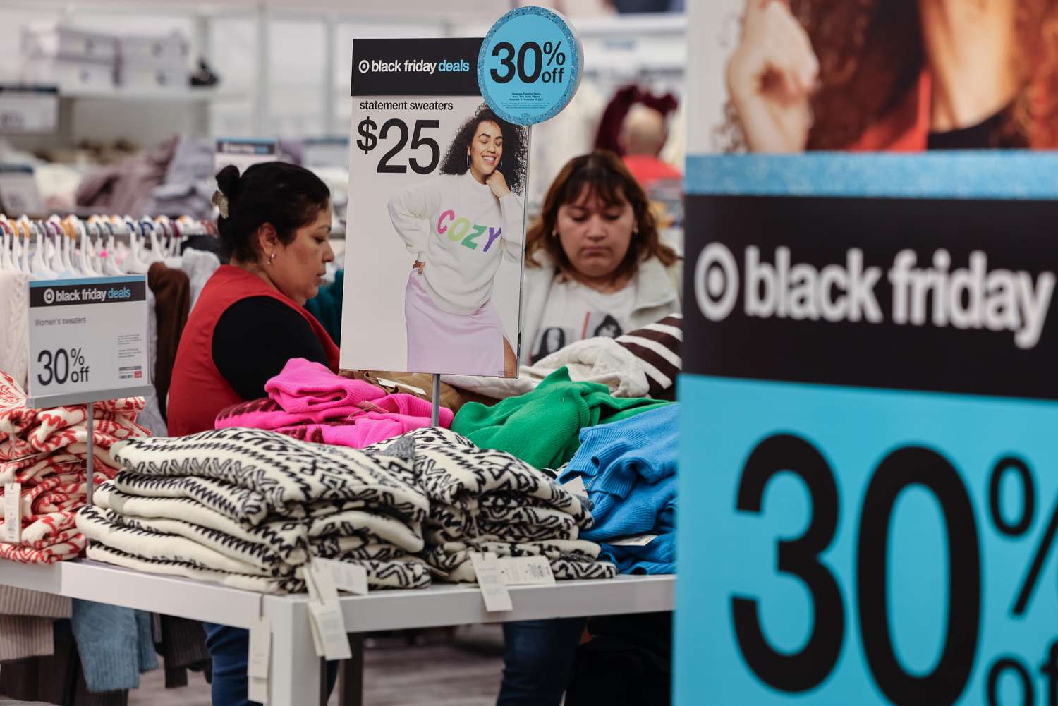 Black Friday signs at a Target store