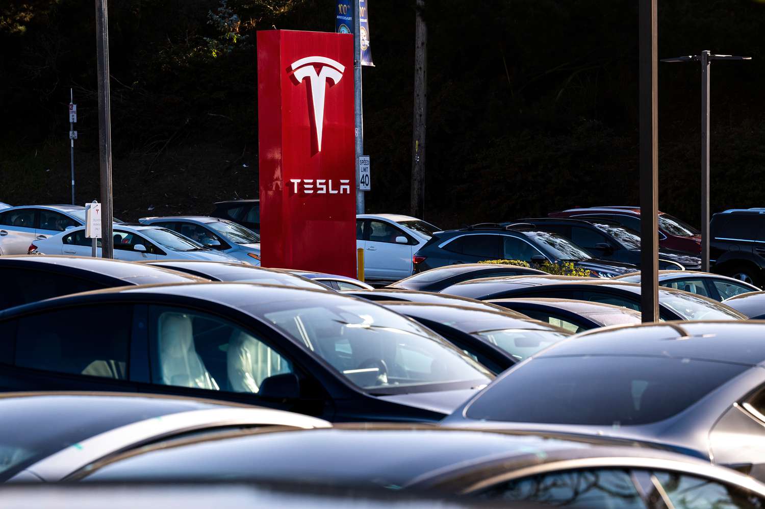 A Tesla store in Colma, California.