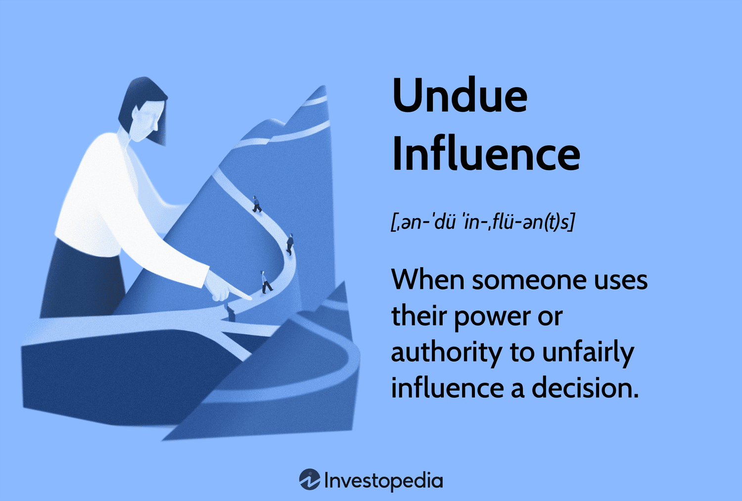 Undue Influence: When someone uses their power or authority to unfairly influence a decision.