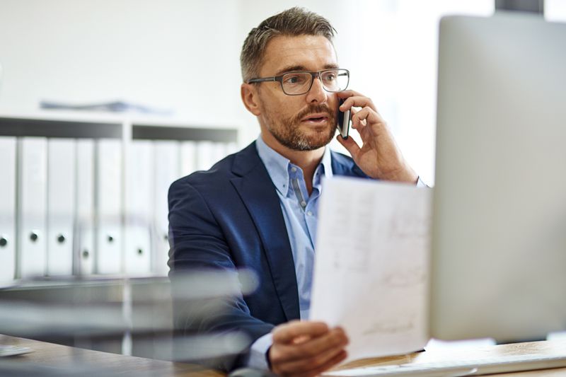 Debt collector calls borrower about their past-due debt.