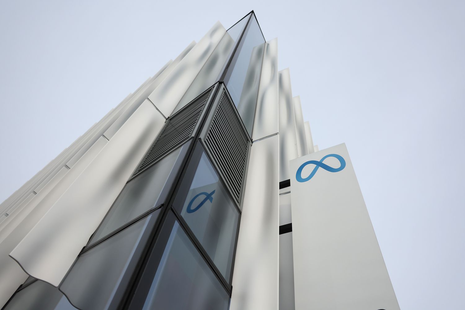 META building with logo