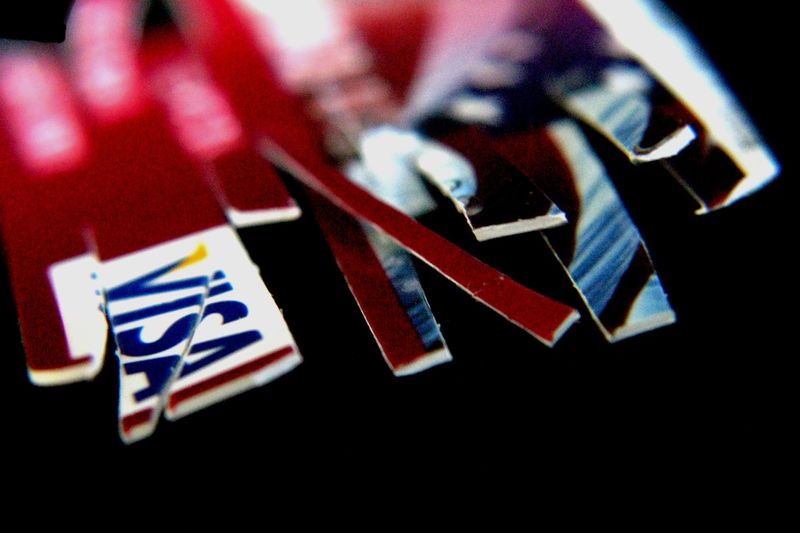 A sliced up credit card
