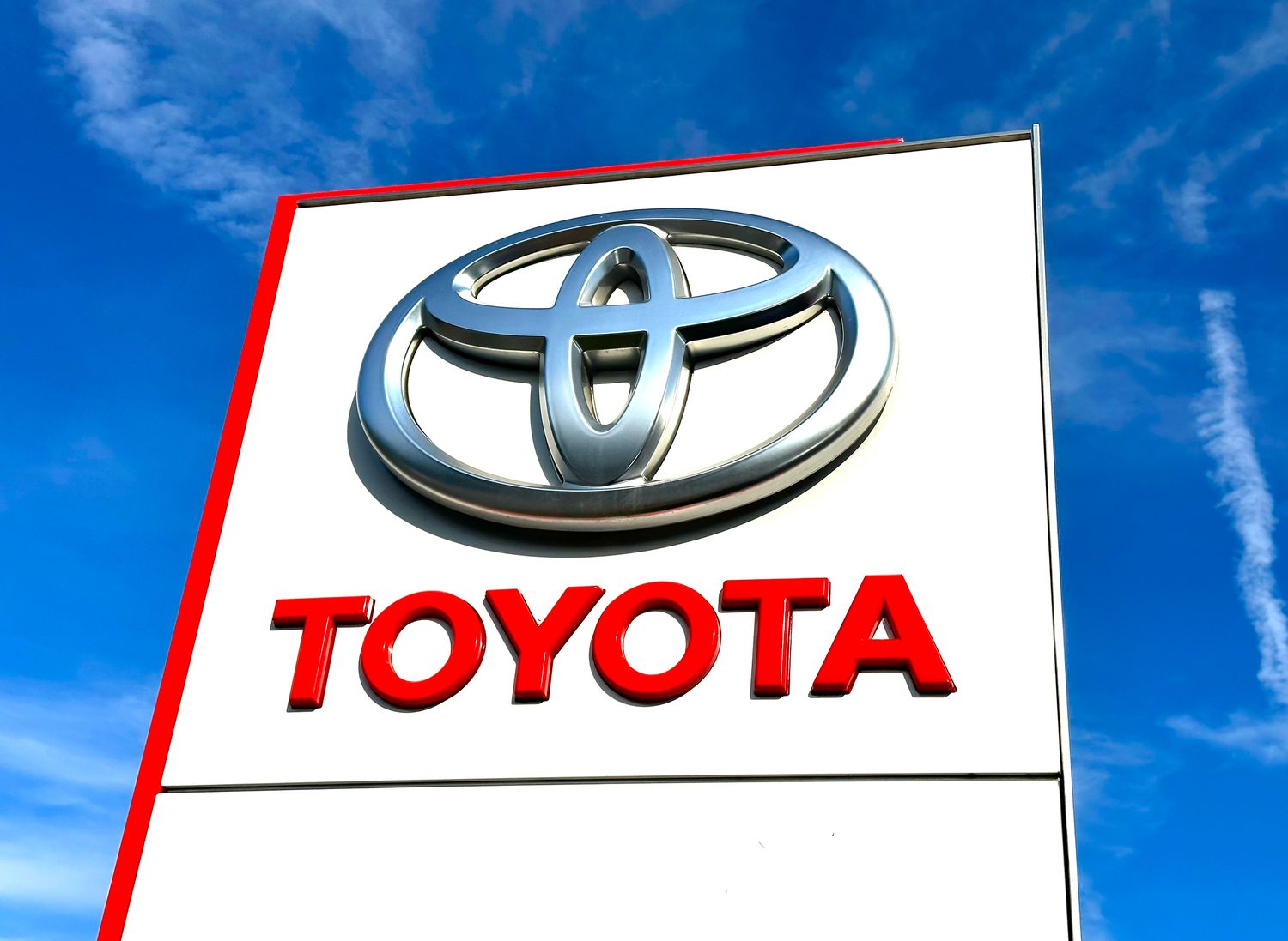 Toyota logo sign