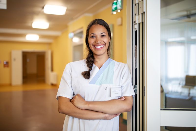 Portrait of a female healthcare worker
