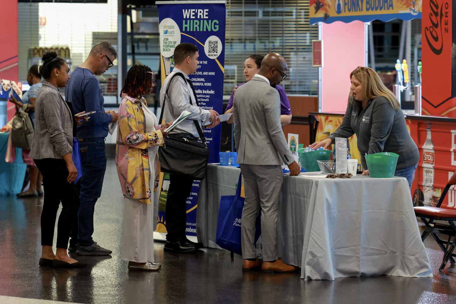 South Florida Job Fair held at the Amerant Bank Arena on June 26, 2024