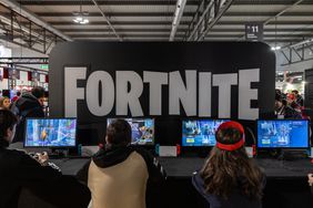 Fortnite sign at Milan Games Week & Cartoomics 2024.