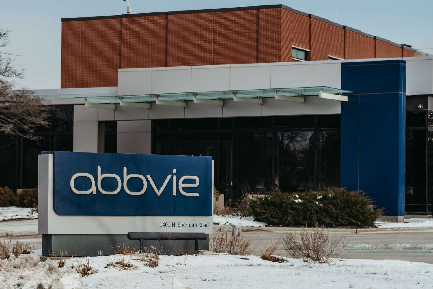 An AbbVie building in Waukegan, Illinois