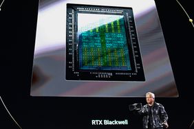 Nvidia CEO Jensen Huang at the keynote of CES 2025 in Las Vegas, Nevada, on Jan. 6, 2025