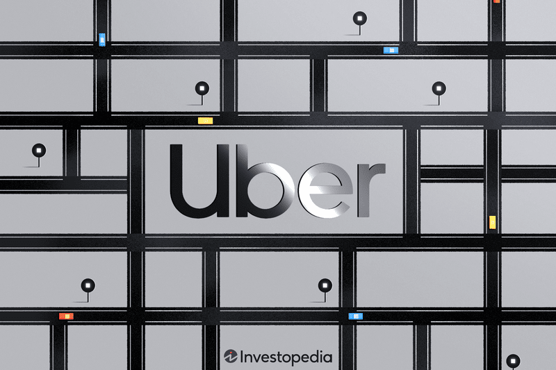 illustration of Uber's on city streets