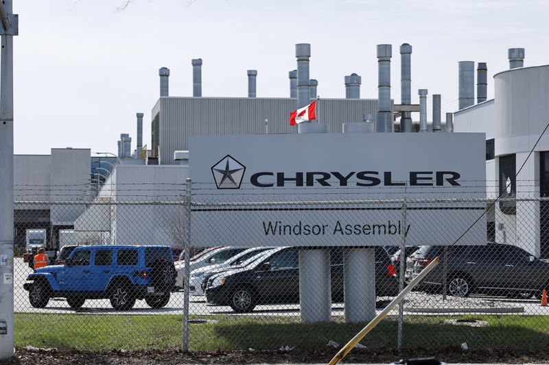 The Stellantis Windsor Assembly Plant in Windsor, Ontario, Canada,