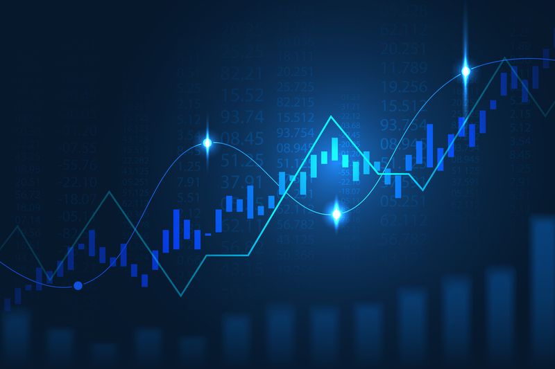 a digital line graph