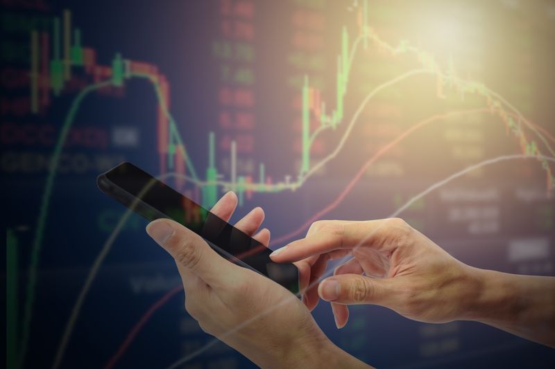 Business and finance, stock market investment concept.