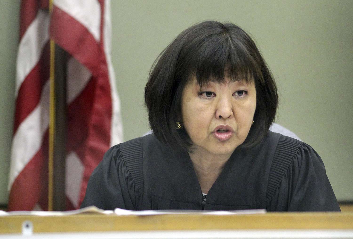 Image of Judge Eileen Kato, Seattle, Wash., in courtroom