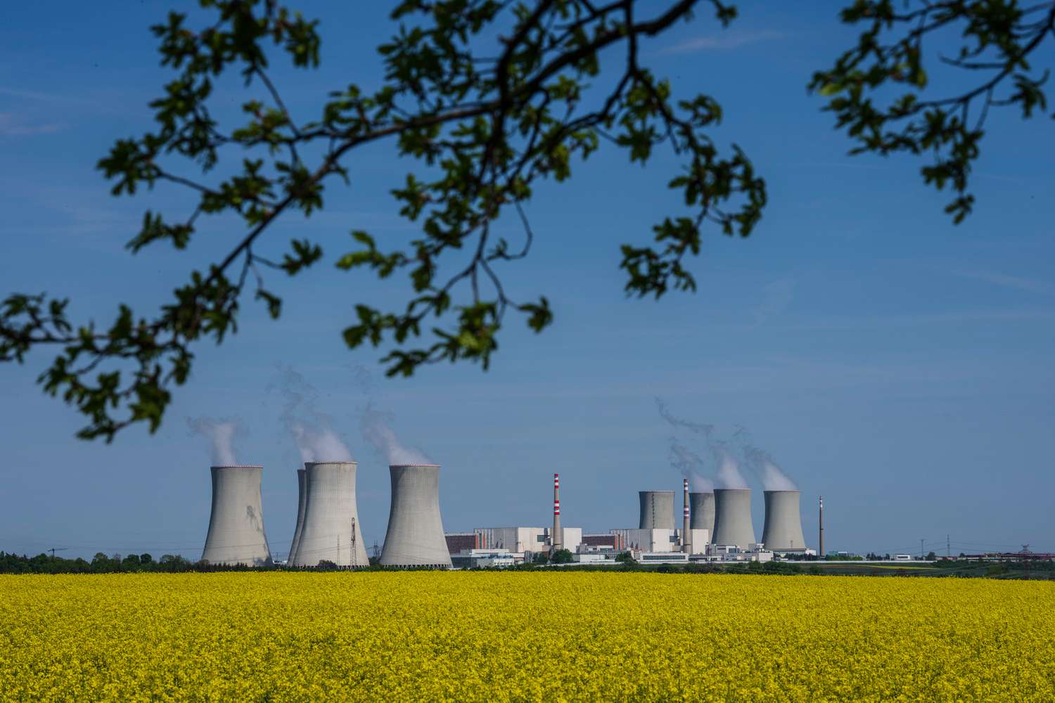 The CEZ AS Dukovany nuclear power plant in Dukovany, Czech Republic.
