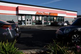 A view of an AutoZone auto parts store in Richmond, California