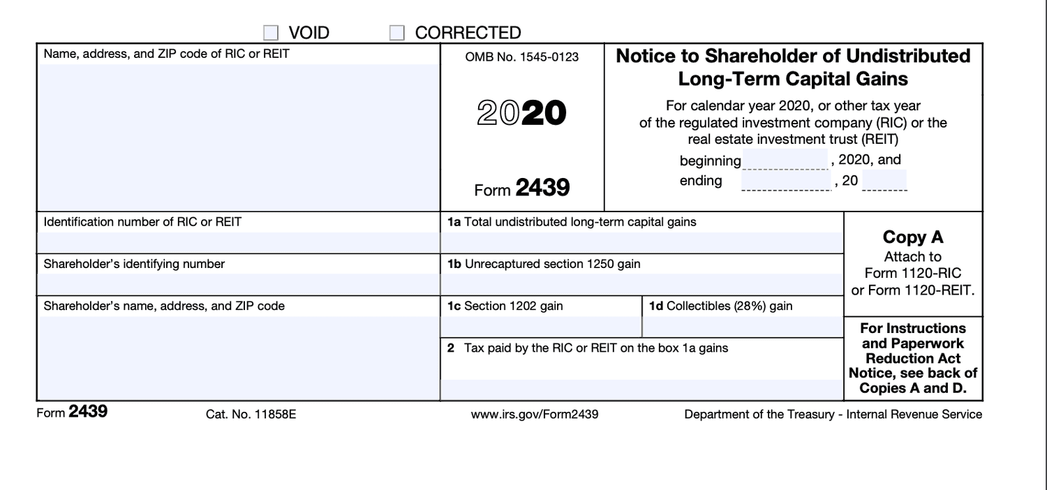 Form 2439 Page 1. 