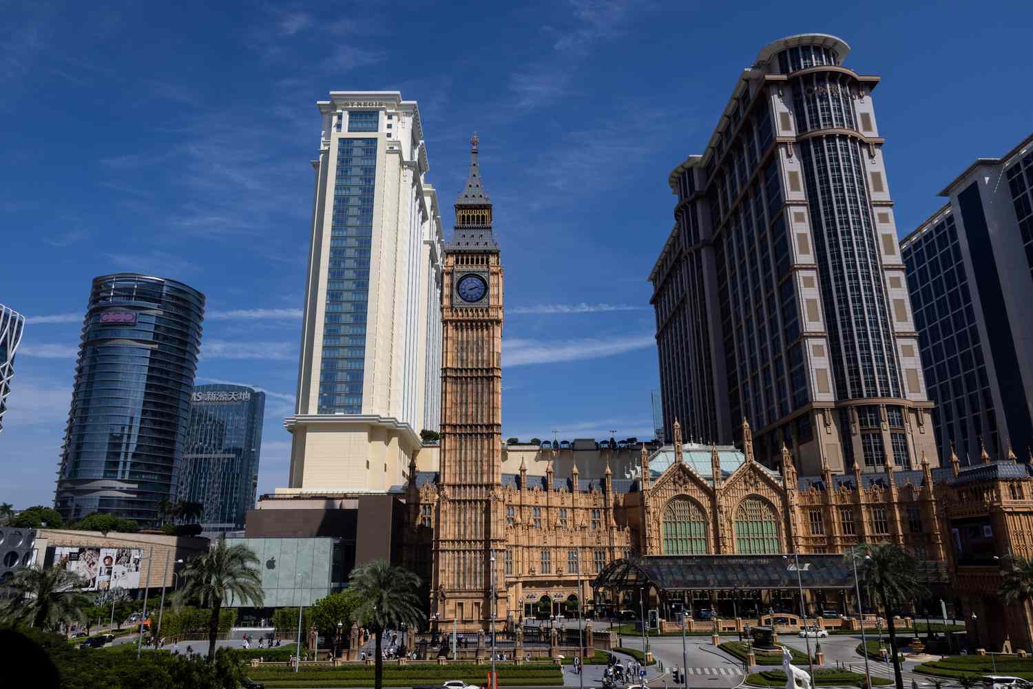 The Londoner hotel resort, operated by Sands China Ltd., a unit of Las Vegas Sands Corp., in Macao, China
