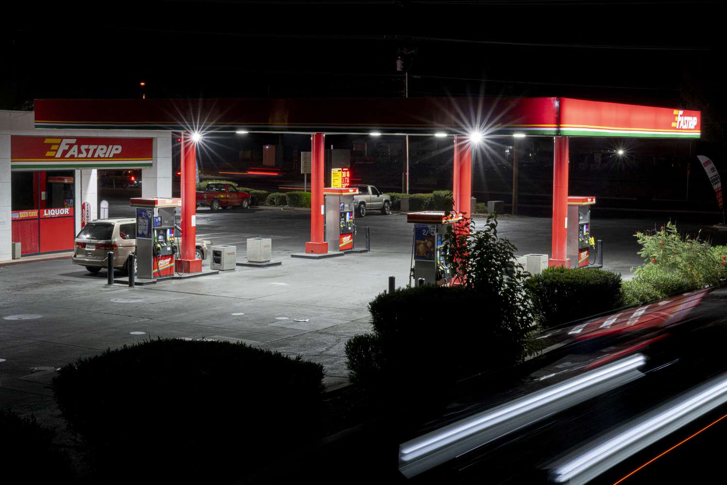 A gas station in Nogales, Arizona, on October 26, 2024.